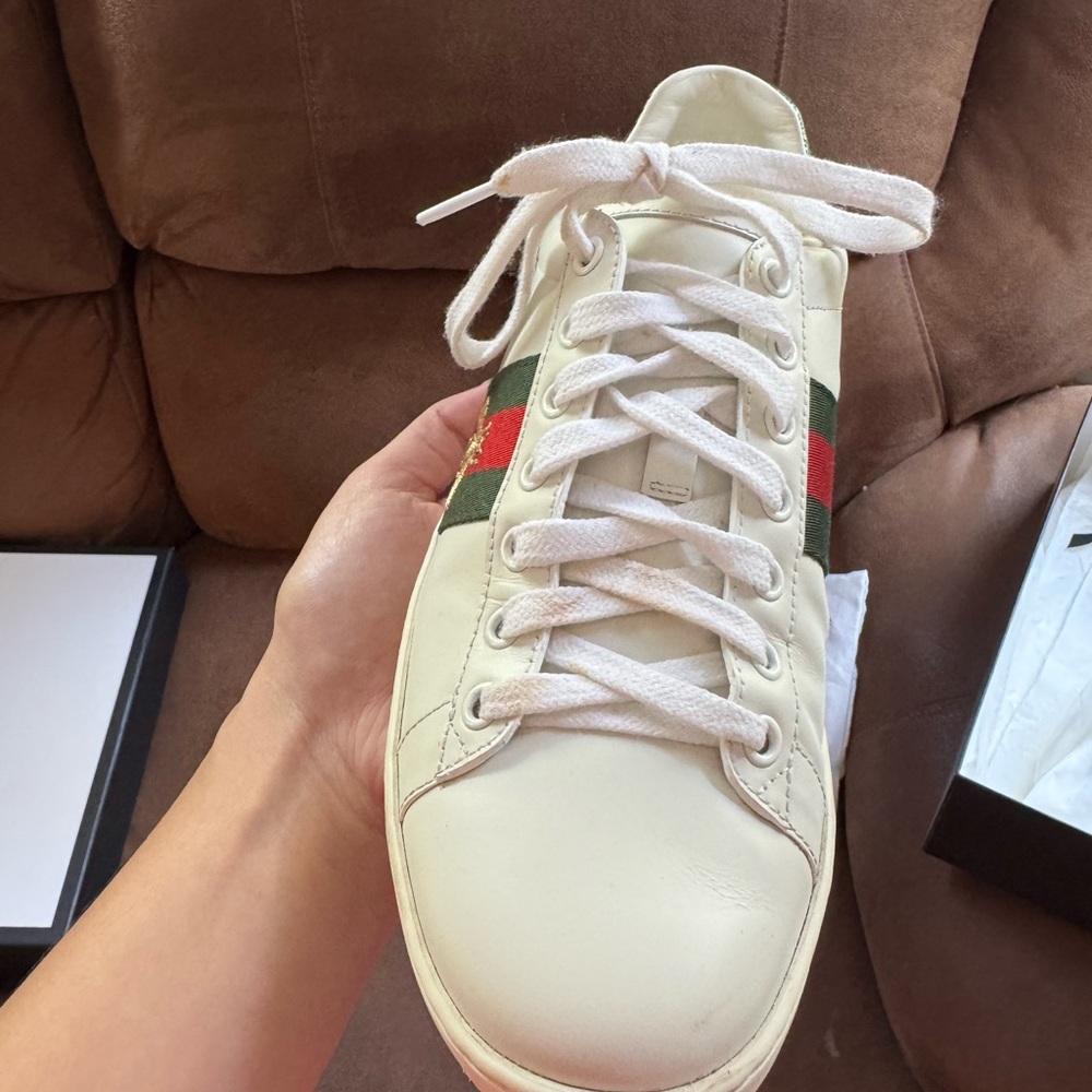 Women's Gucci Ace sneaker with bee - Picture 7 of 13